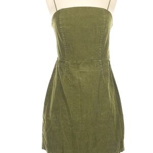 UBRAN OUTFITTERS GREEN CORDUROY MINI DRESS